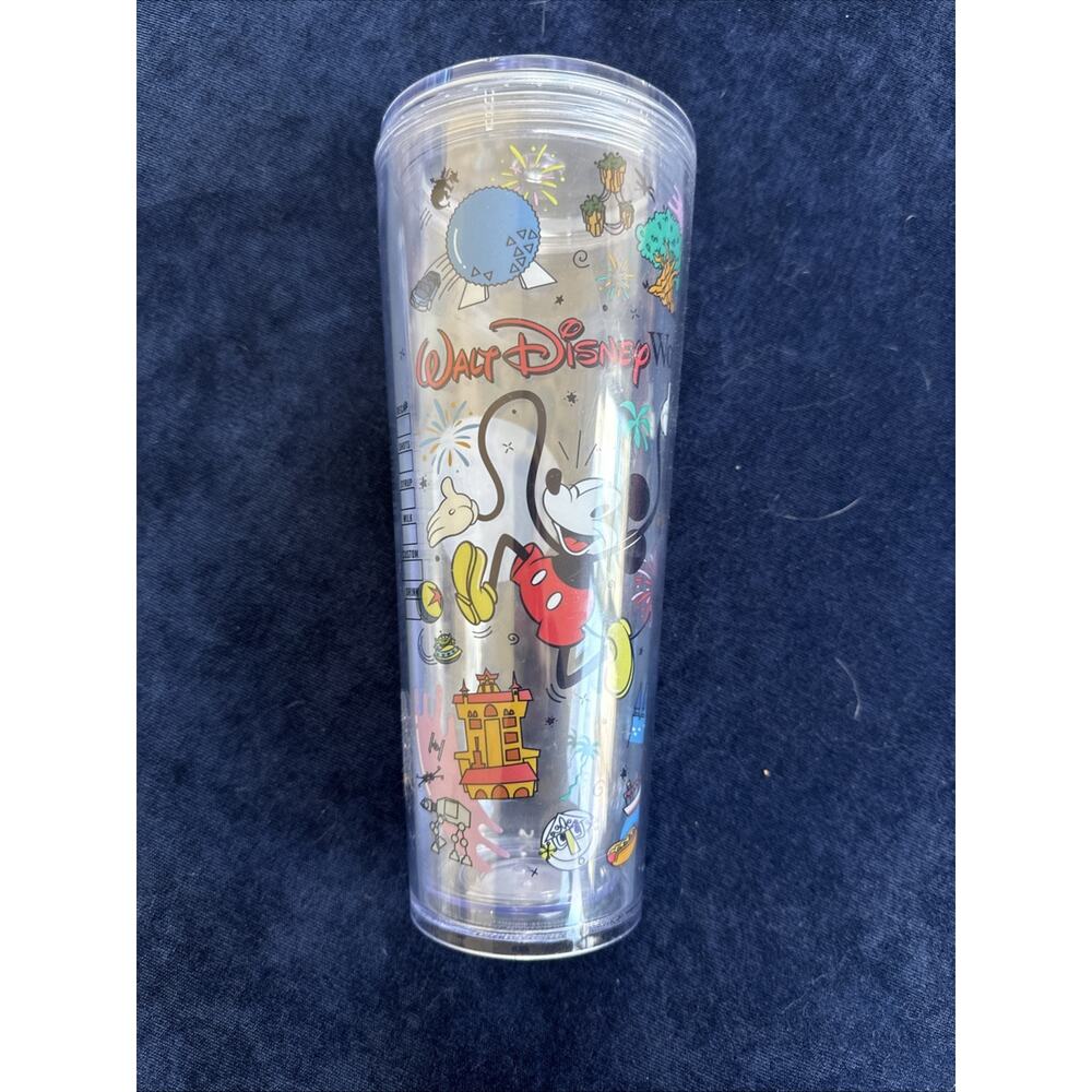 Starbucks Disney world RESORT DISNEY PARKS 24oz VENTI CLEAR TUMBLER CUP 2020